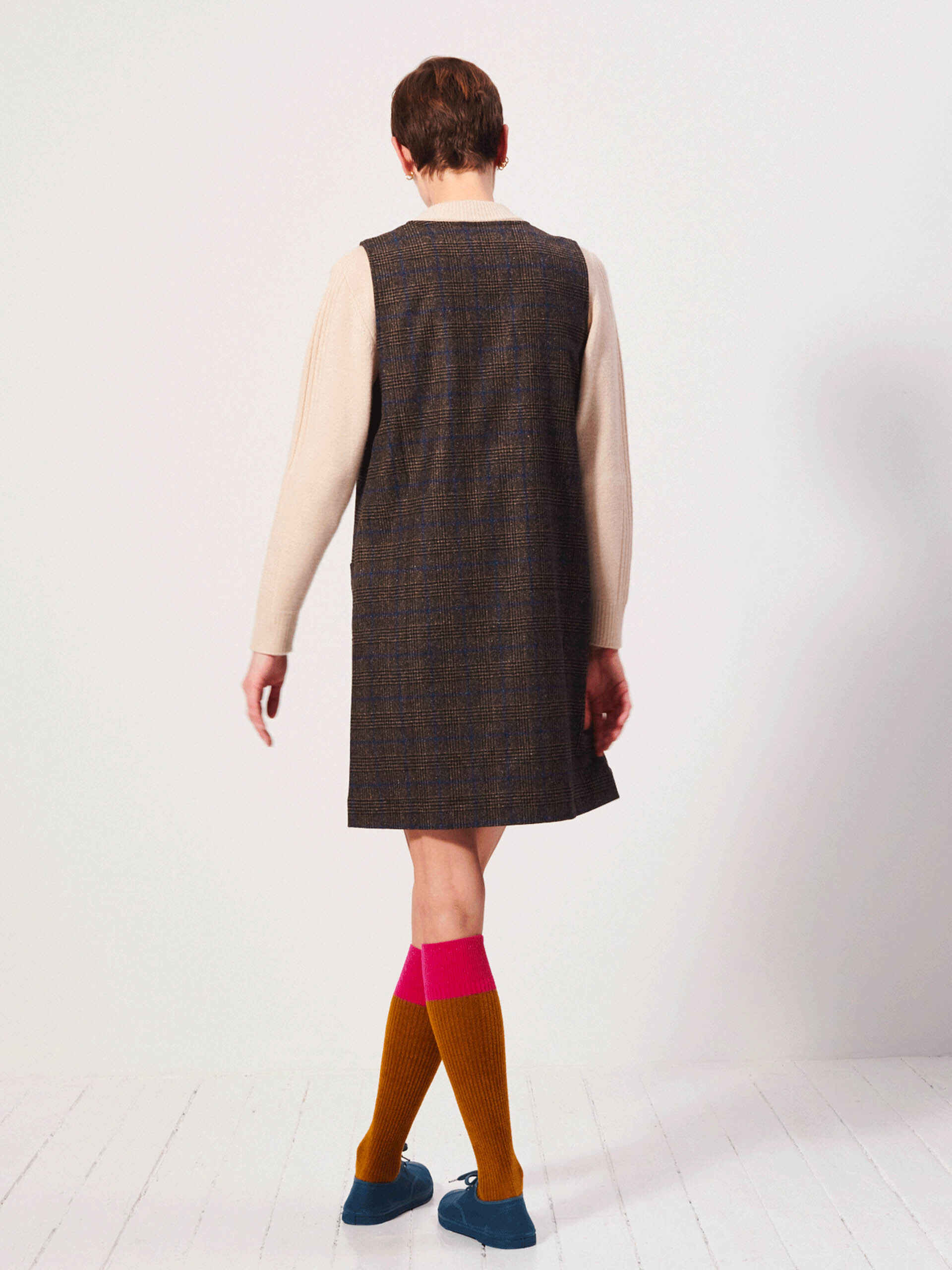 IDEAL DRESS -  Flanelle checks , Ready-to-wear Bensimon
