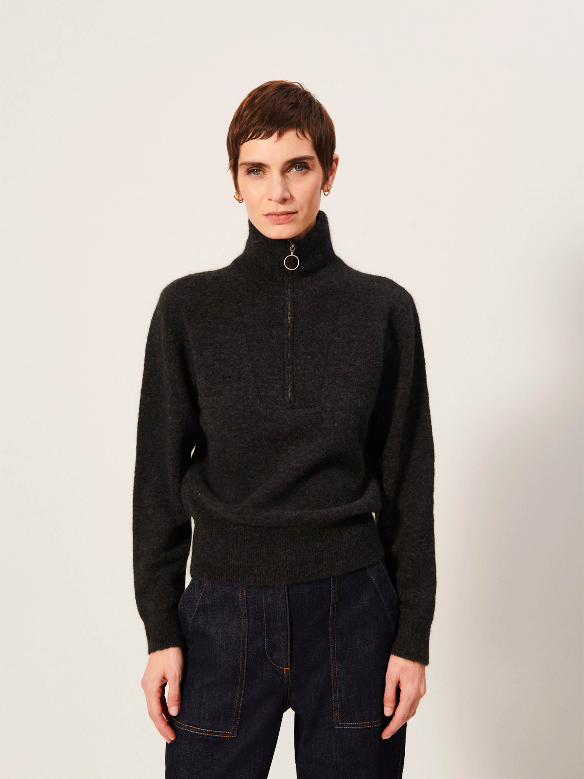 GREG SWEATER -  Heather gray , Ready-to-wear Bensimon