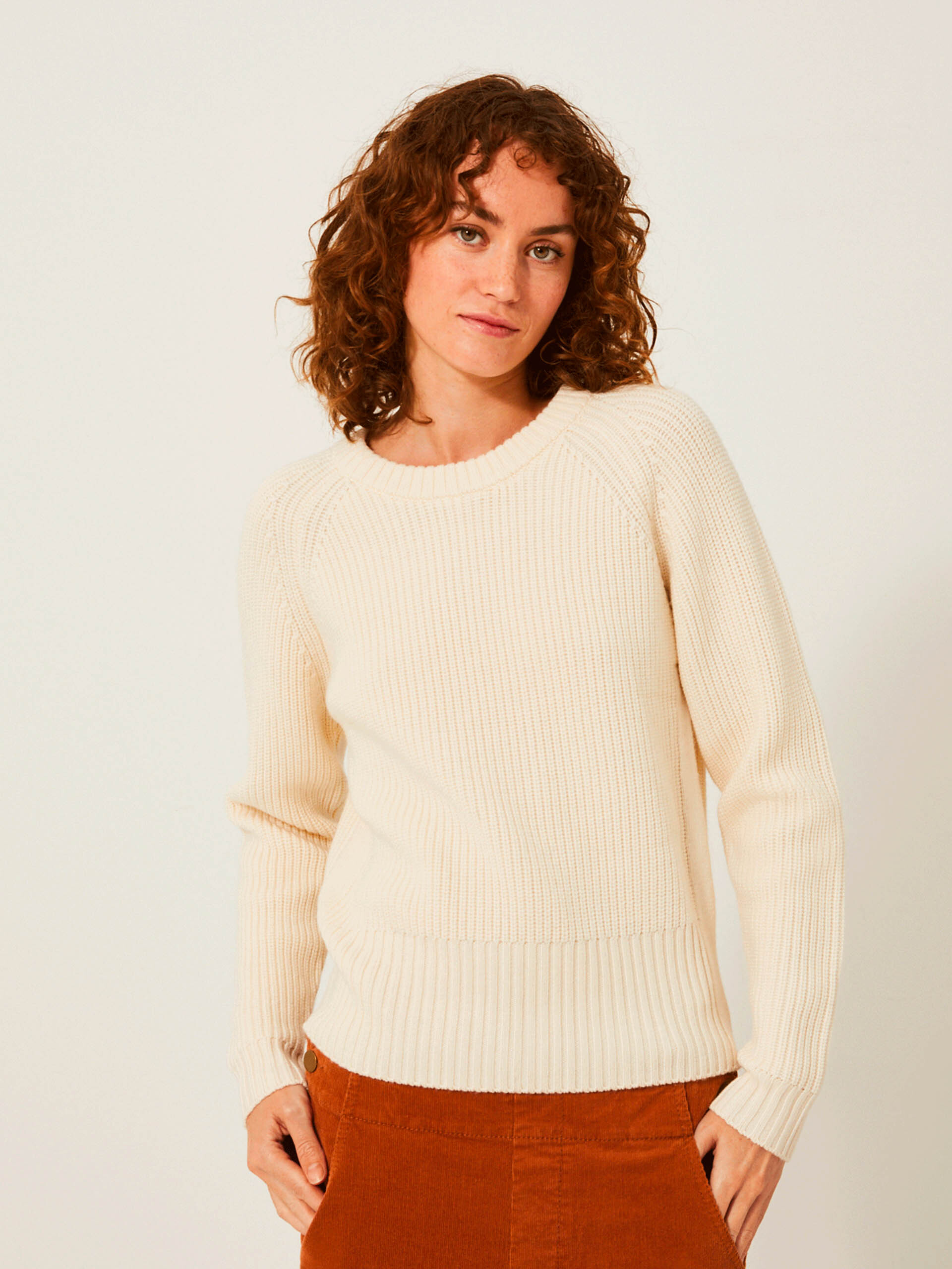 INDICO SWEATER -  Ecru , Ready-to-wear Bensimon