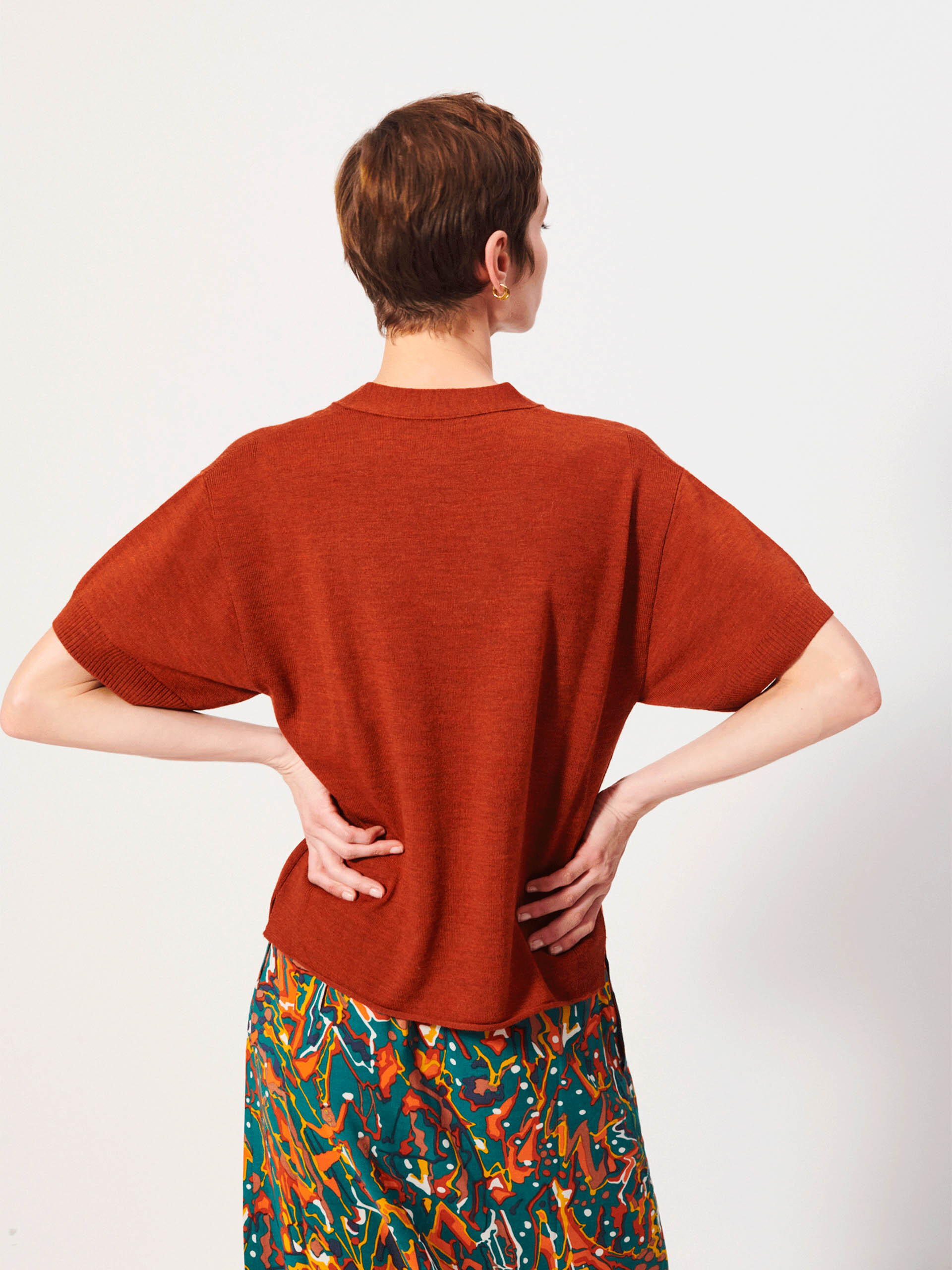 KRIS SWEATER -  Brick , Ready-to-wear Bensimon
