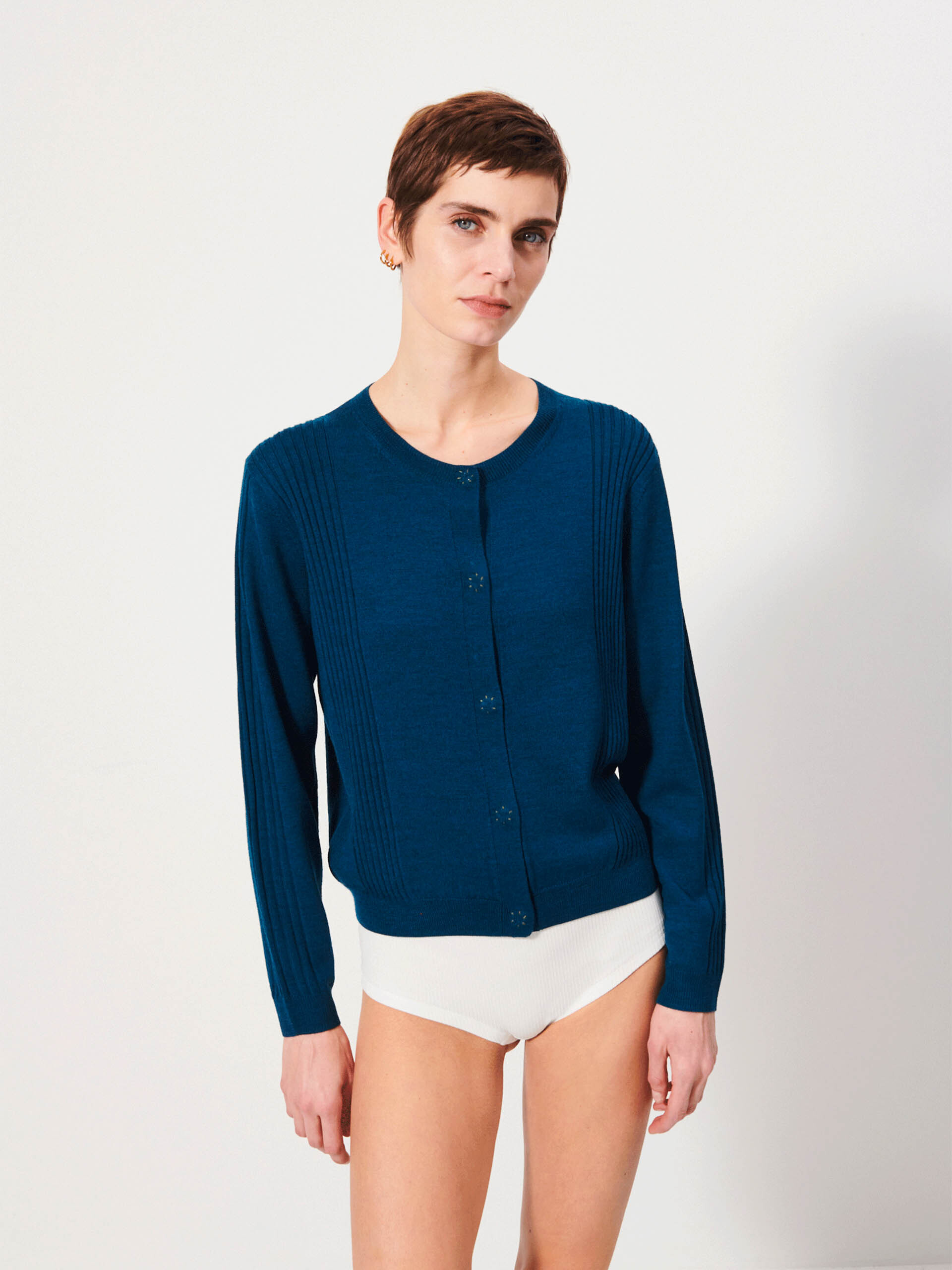 JAMIE VEST -  Ocean , Ready-to-wear Bensimon