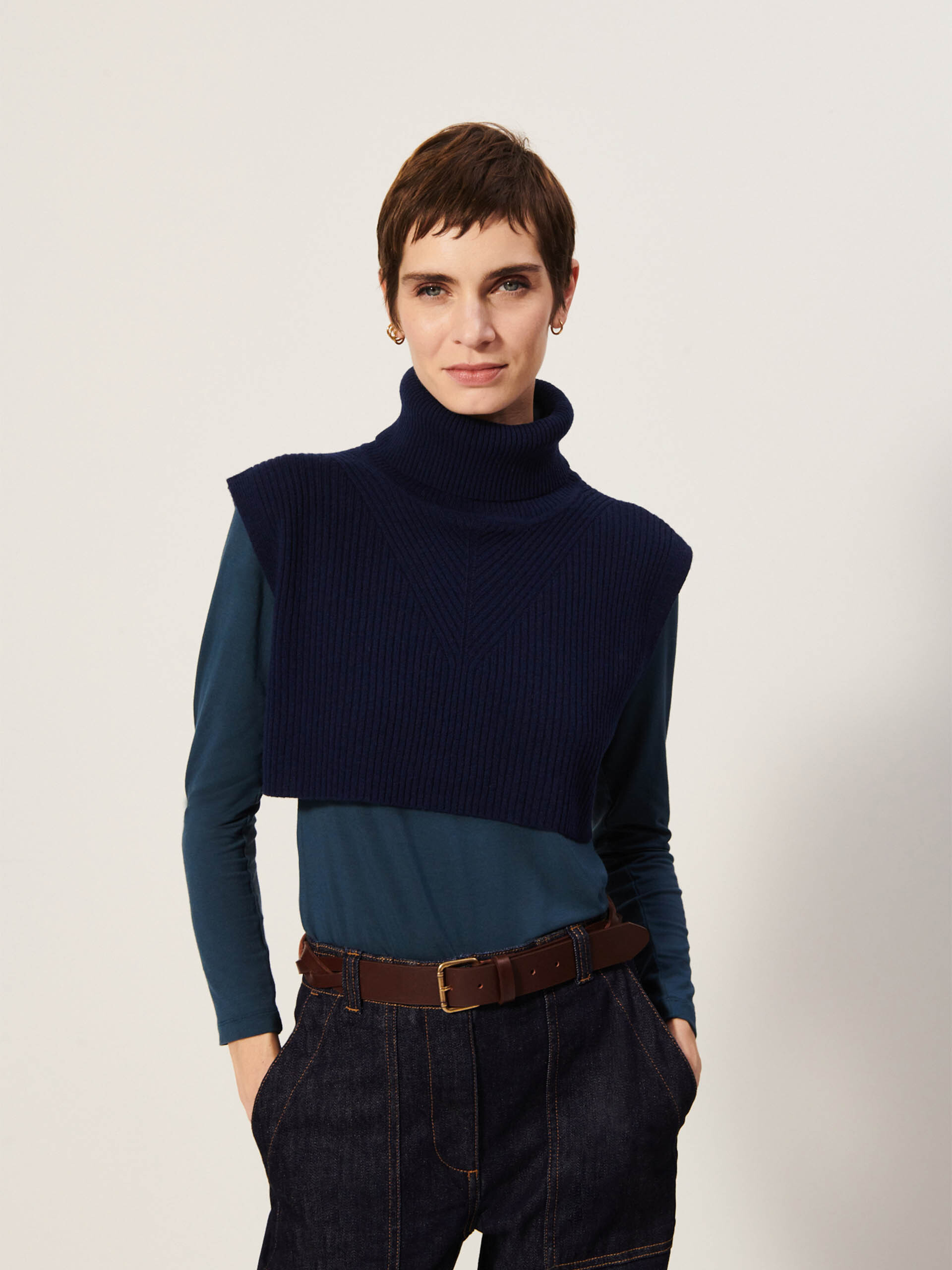 KLOE COLLAR -  Bleu nuit , Ready-to-wear Bensimon