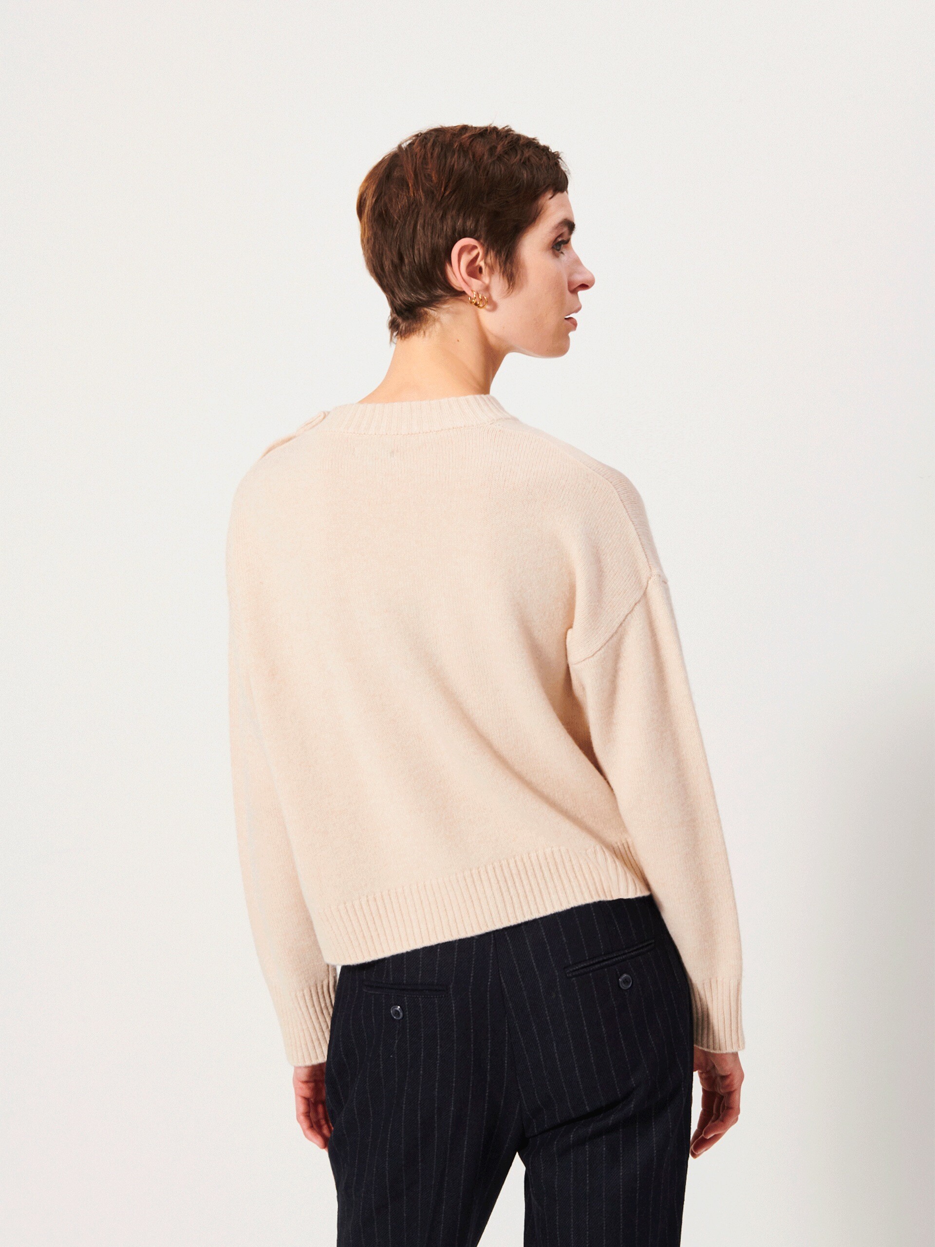 KLEO SWEATER -  Cream , Ready-to-wear Bensimon