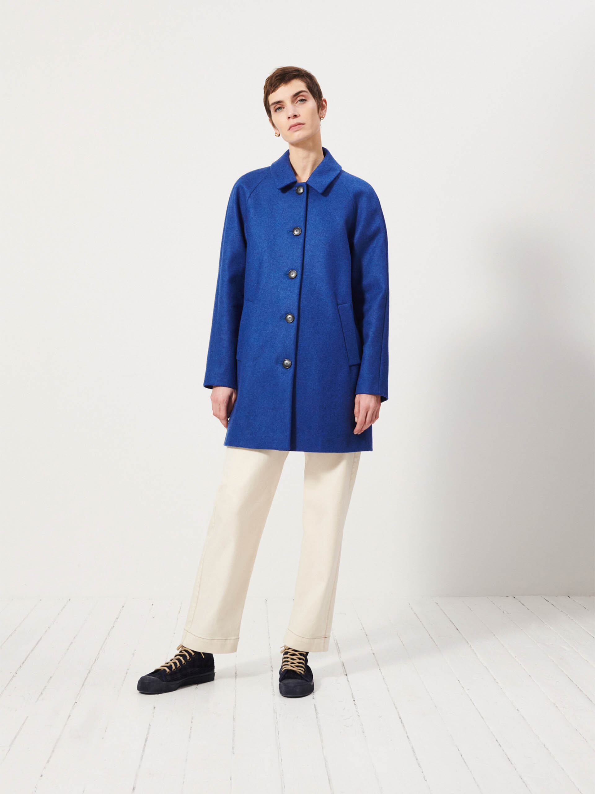 AQUILA COAT - Blueberries , Ready-to-wear Bensimon