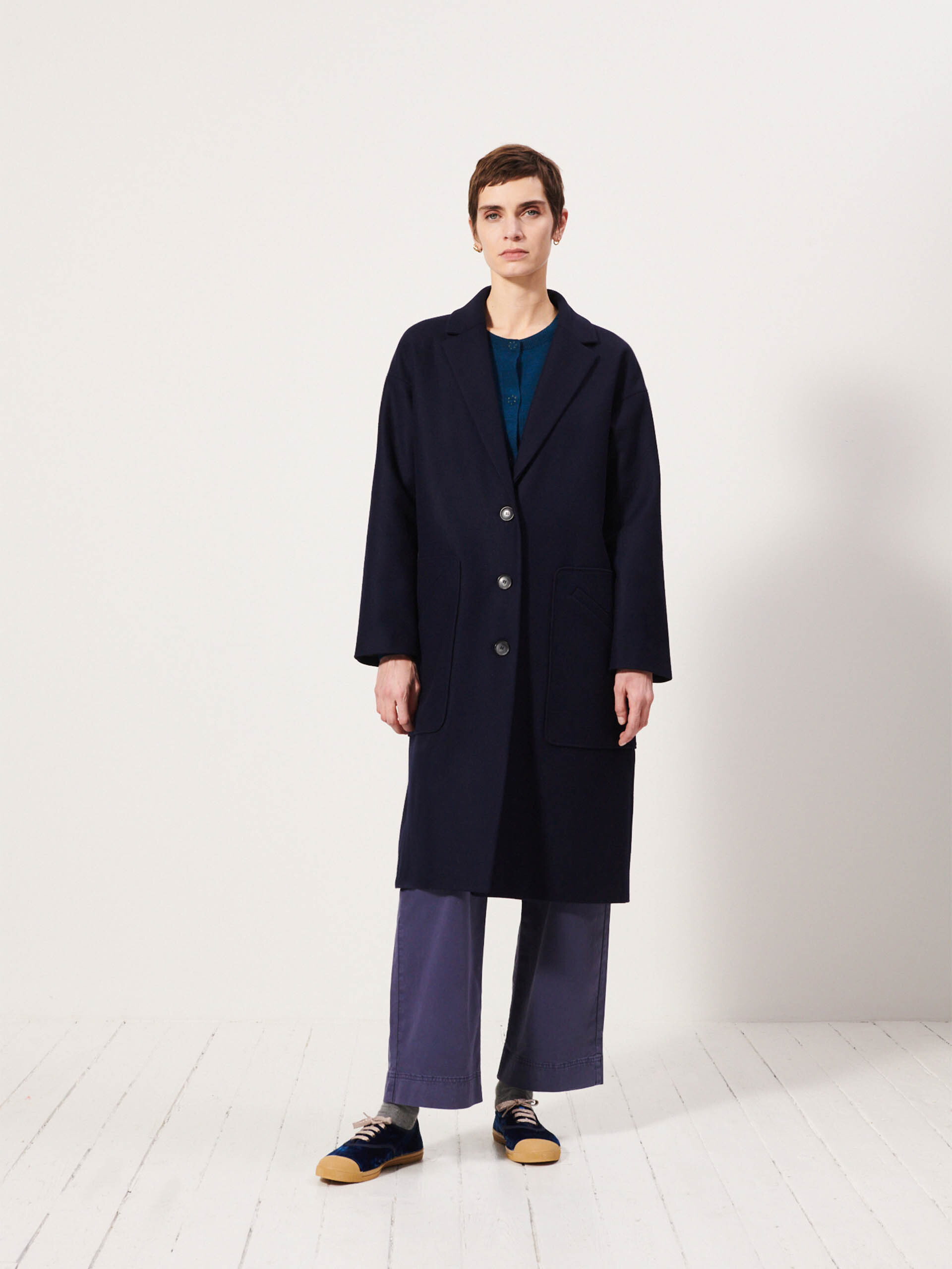 KACEY COAT -  Marine , Ready-to-wear Bensimon