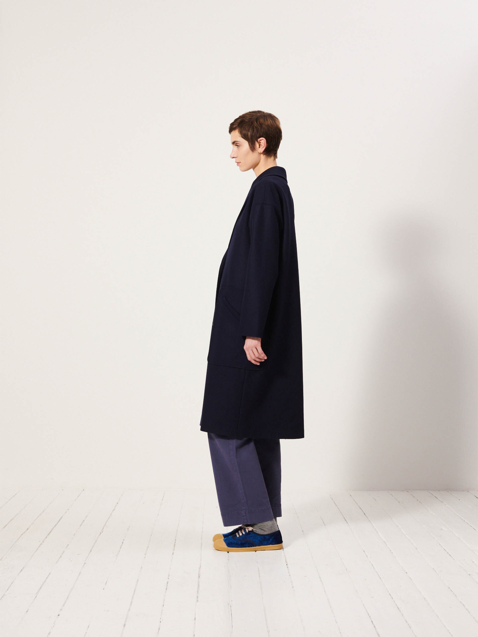 KACEY COAT -  Marine , Ready-to-wear Bensimon