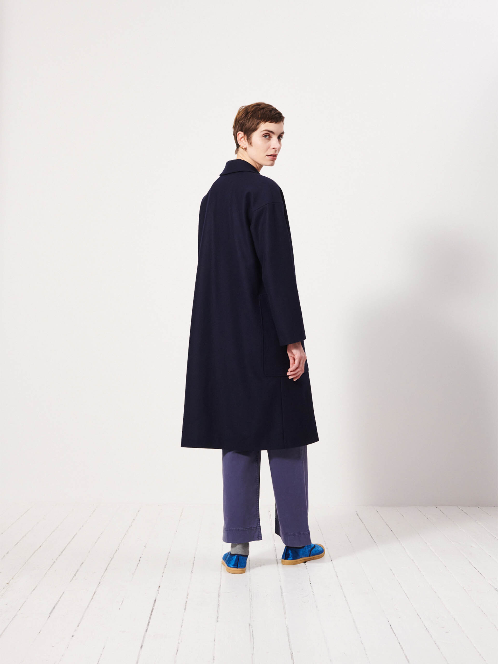 KACEY COAT -  Marine , Ready-to-wear Bensimon