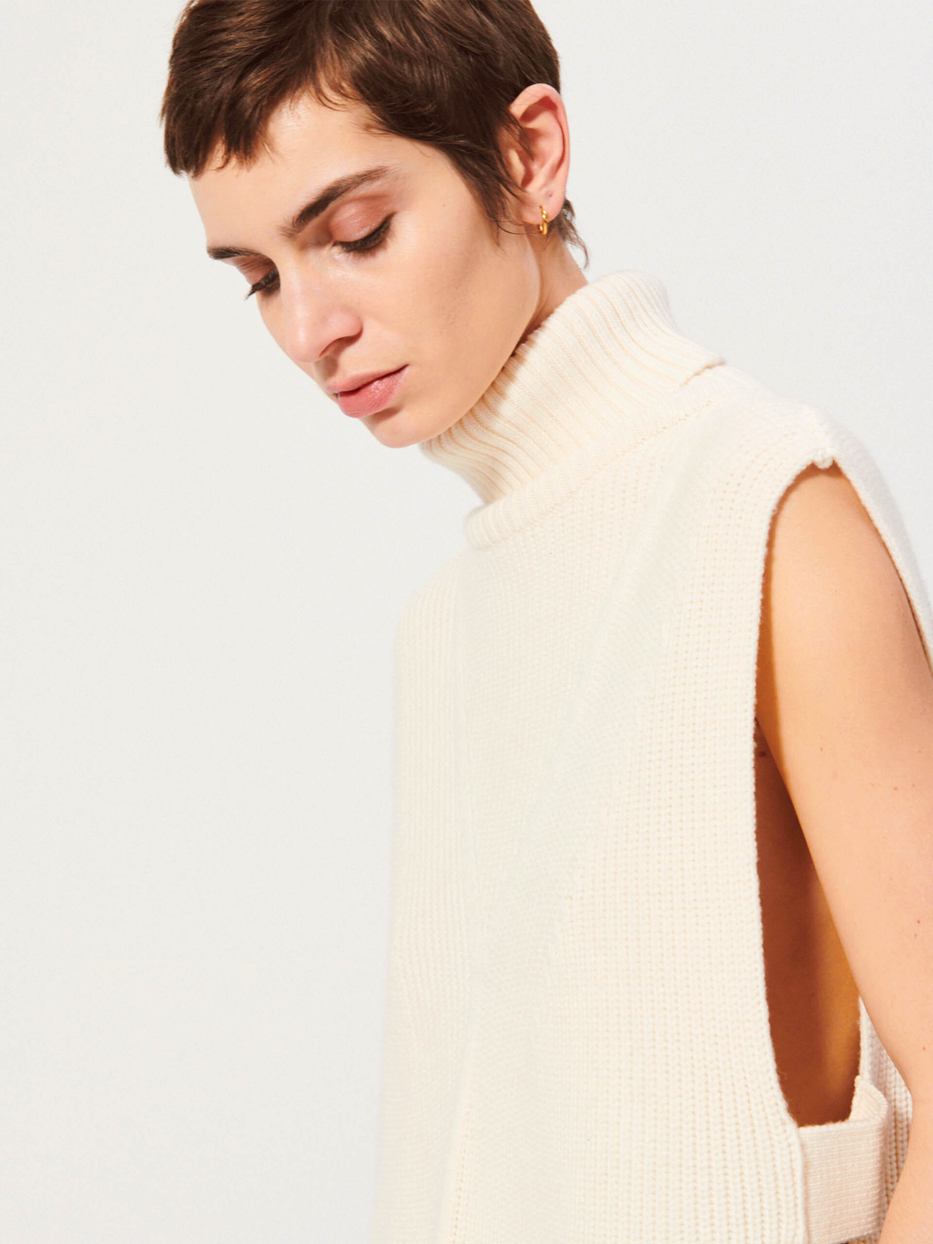 KAEL SWEATER -  Ecru , Ready-to-wear Bensimon