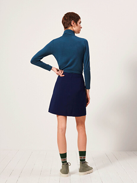 GASSYO SKIRT -  Bleu nuit , Ready-to-wear Bensimon
