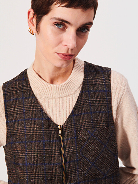 IDEAL DRESS -  Flanelle checks , Ready-to-wear Bensimon