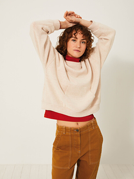 KIMEO SWEATSHIRT -  Ecru , Ready-to-wear Bensimon
