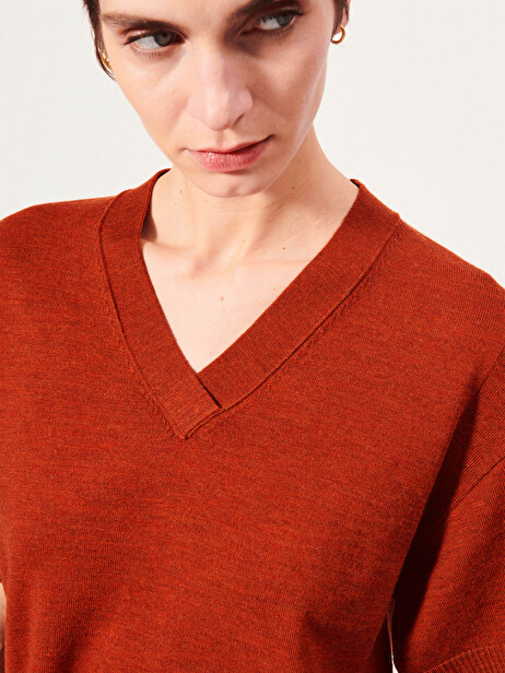 KRIS SWEATER -  Brick , Ready-to-wear Bensimon