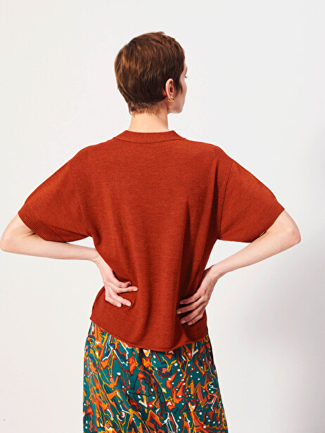 KRIS SWEATER -  Brick , Ready-to-wear Bensimon