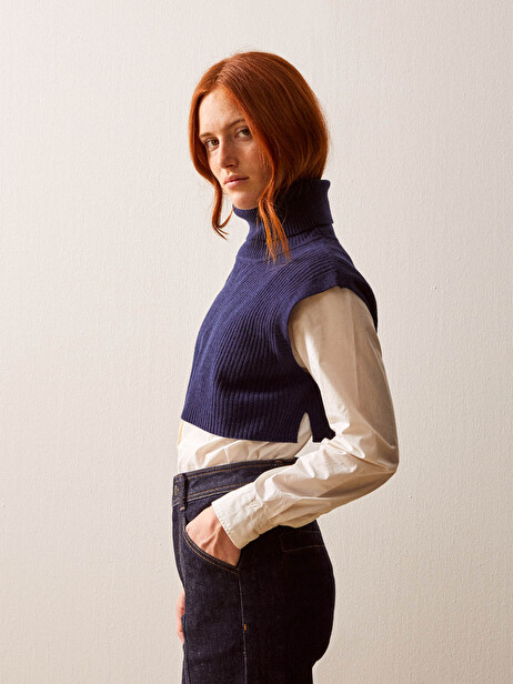 KLOE COLLAR -  Bleu nuit , Ready-to-wear Bensimon