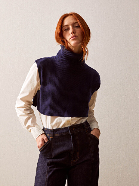 KLOE COLLAR -  Bleu nuit , Ready-to-wear Bensimon