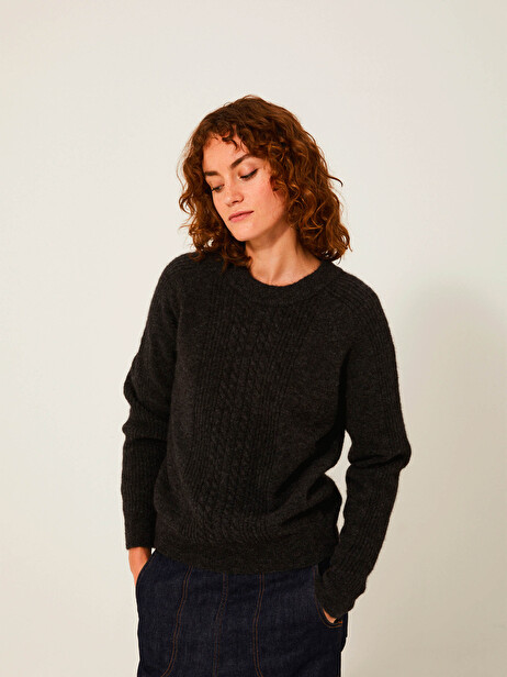 KACIME SWEATER -  Heather gray , Ready-to-wear Bensimon