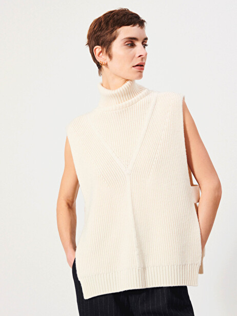 KAEL SWEATER -  Ecru , Ready-to-wear Bensimon