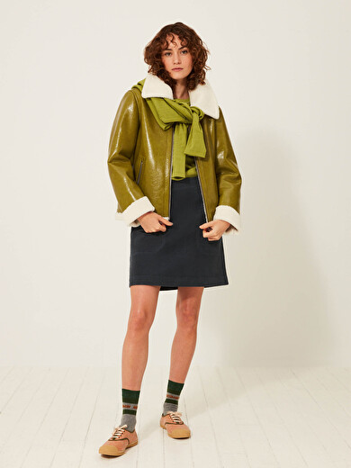 GASSYO SKIRT -  Licorice , Ready-to-wear Bensimon