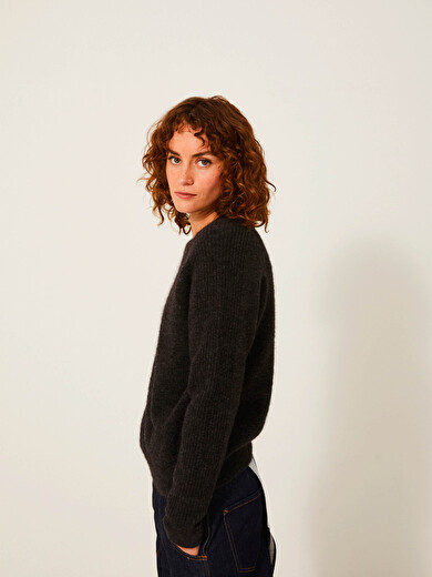 KACIME SWEATER -  Heather gray , Ready-to-wear Bensimon