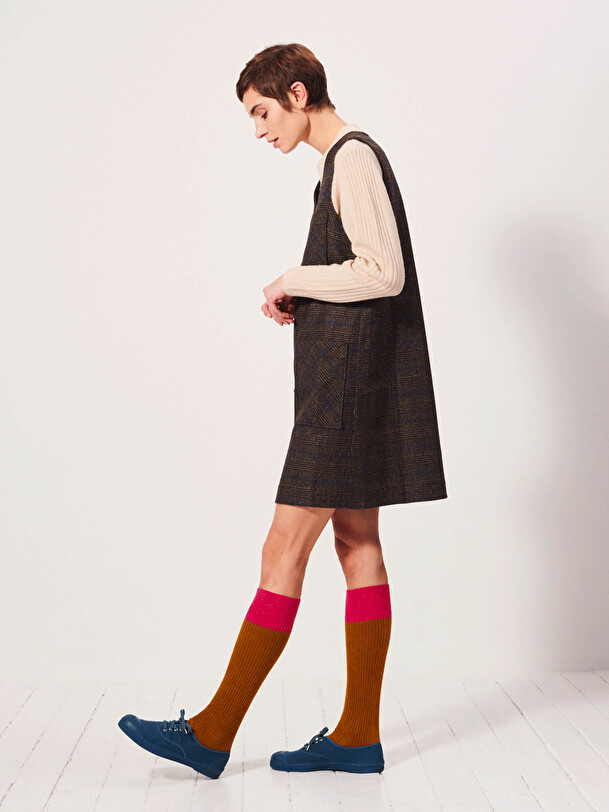 IDEAL DRESS -  Flanelle checks , Ready-to-wear Bensimon