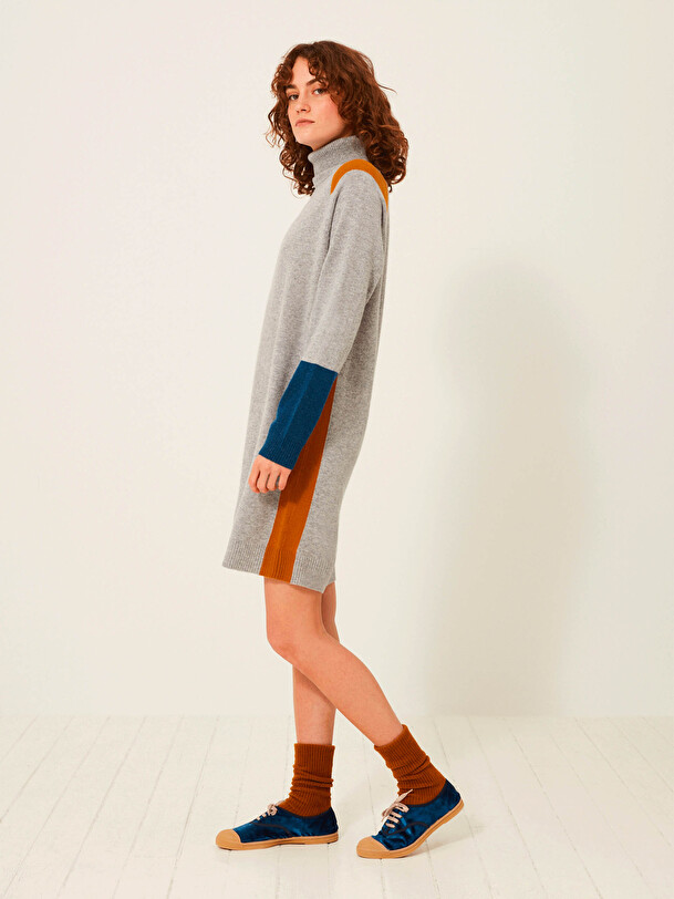 KRISTINA DRESS -  Heather gray , Ready-to-wear Bensimon