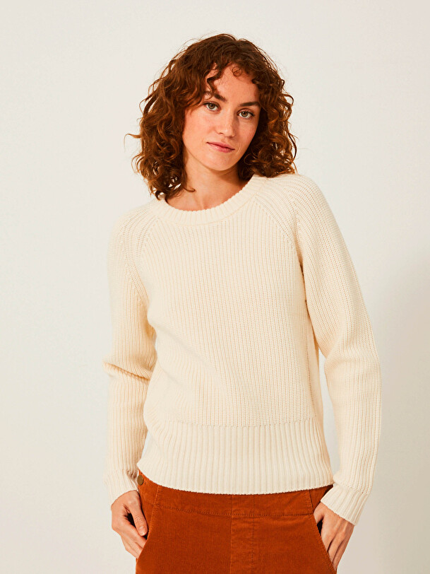INDICO SWEATER -  Ecru , Ready-to-wear Bensimon