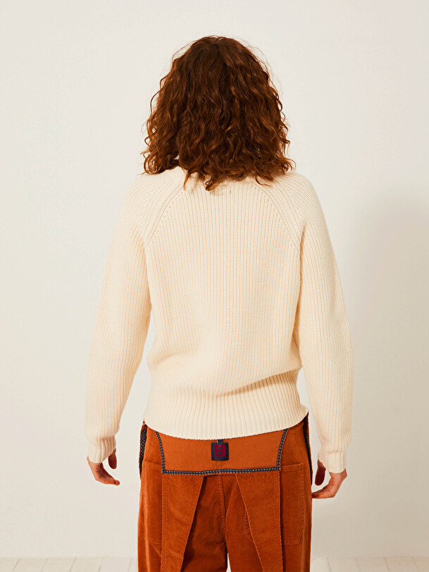 INDICO SWEATER -  Ecru , Ready-to-wear Bensimon
