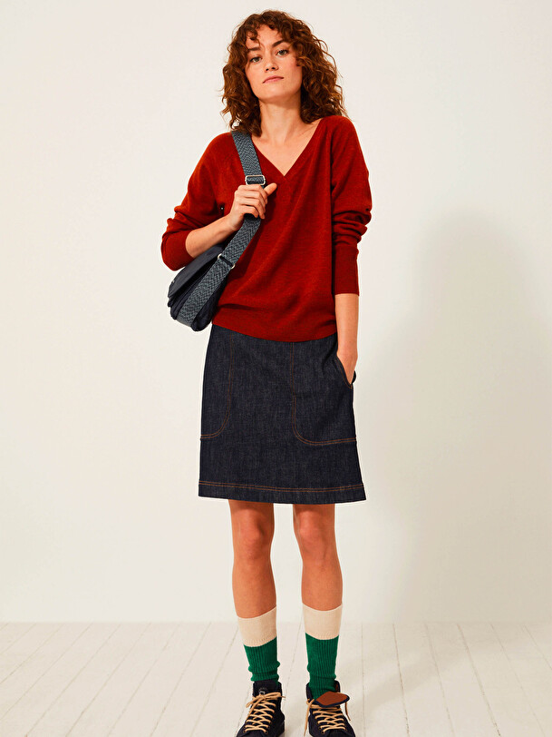 JULIA SWEATER -  Brick , Ready-to-wear Bensimon