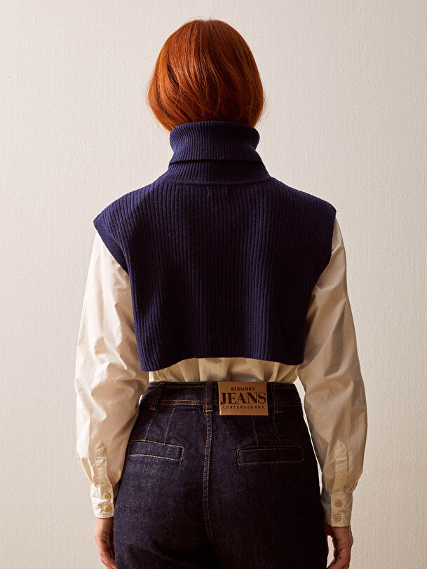 KLOE COLLAR -  Bleu nuit , Ready-to-wear Bensimon