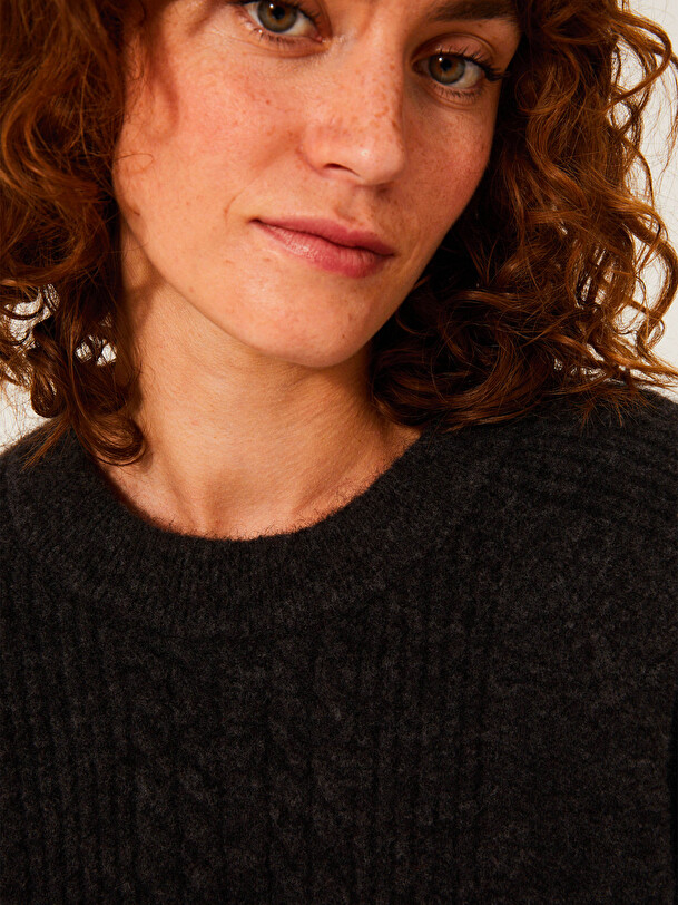 KACIME SWEATER -  Heather gray , Ready-to-wear Bensimon