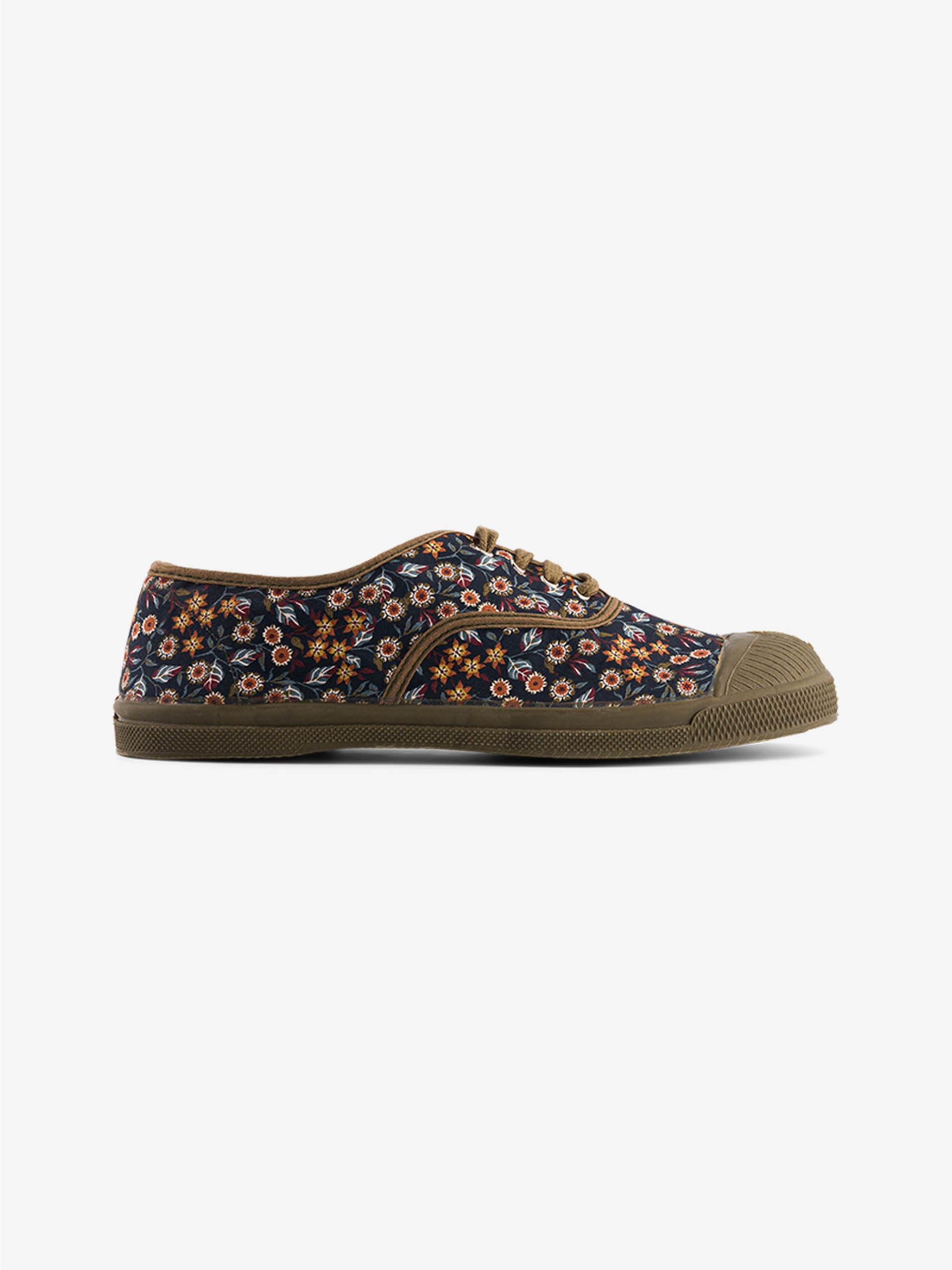 WOMEN LACE-UP LIBERTY TENNIS -  Brun , Tennis & Shoes Bensimon