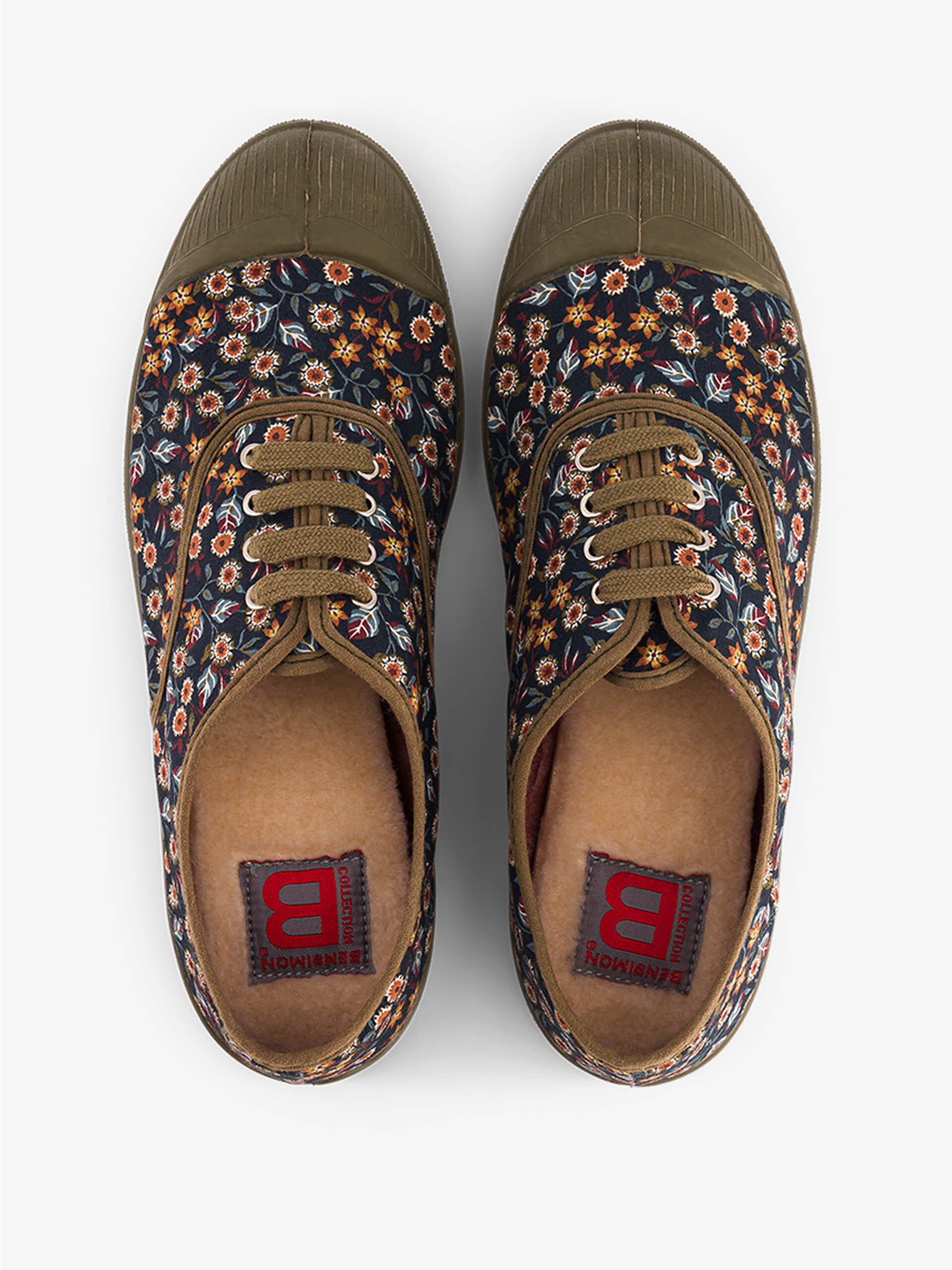WOMEN LACE-UP LIBERTY TENNIS -  Brun , Tennis & Shoes Bensimon