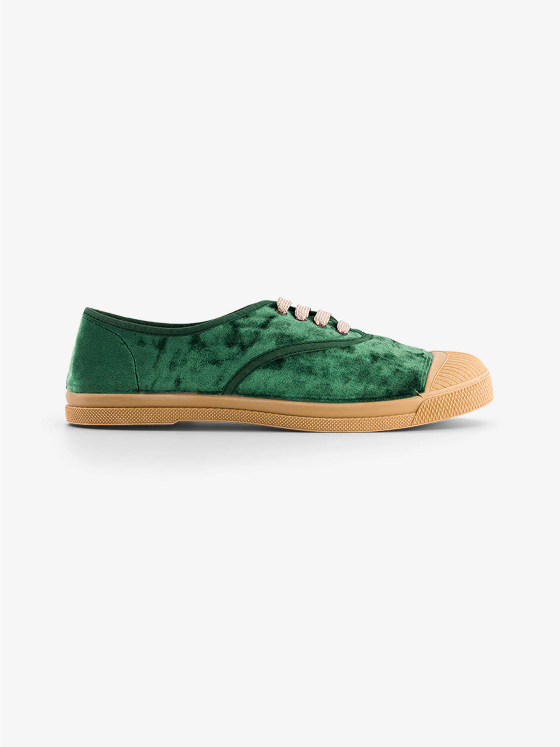 WOMEN LACE-UP VELVET TENNIS - Eden , Tennis & Shoes Bensimon