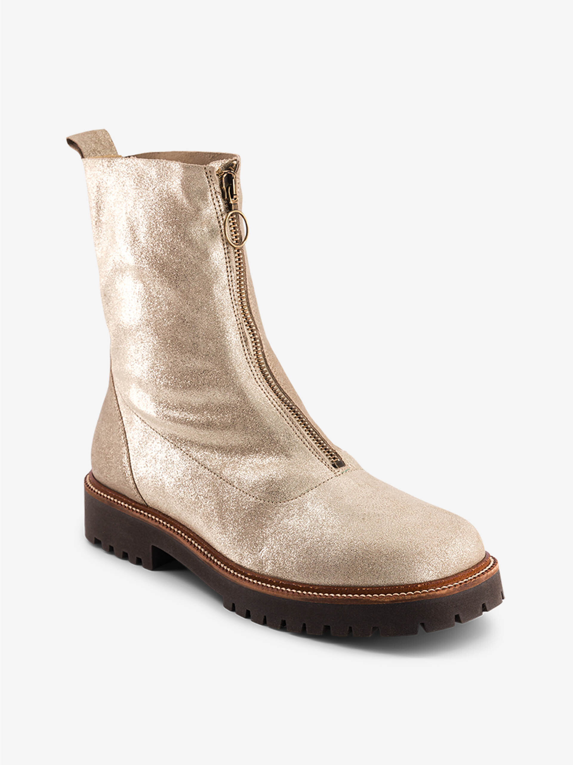ZIPPED BOOTS -  Champagne , Ready-to-wear Bensimon