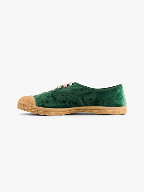 WOMEN LACE-UP VELVET TENNIS -  Eden , Tennis & Shoes Bensimon