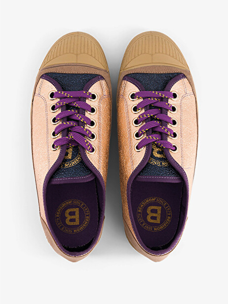 WOMEN B79 ROMY SHINY -  Pink , Tennis & Shoes Bensimon