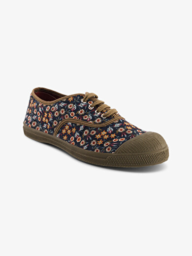 WOMEN LACE-UP LIBERTY TENNIS -  Brun , Tennis & Shoes Bensimon