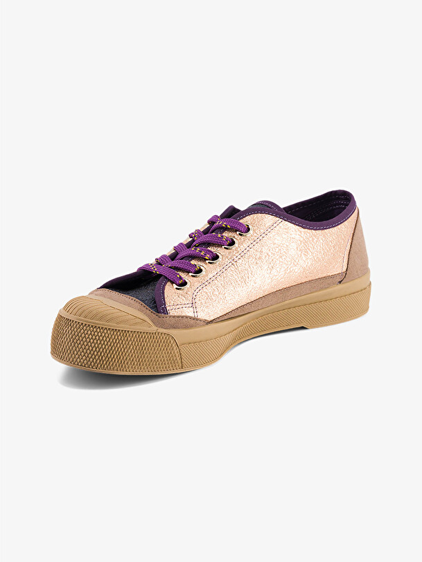 WOMEN B79 ROMY SHINY -  Pink , Tennis & Shoes Bensimon