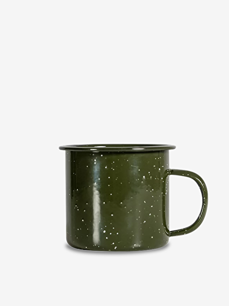 GREEN METAL MUG -  Green , Home design Bensimon