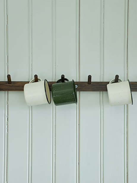 ECRU METAL MUG -  Ecru , Home design Bensimon