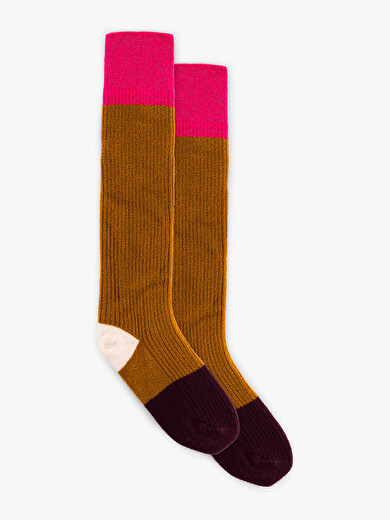 SOCKS -  Ocher , Ready-to-wear Bensimon