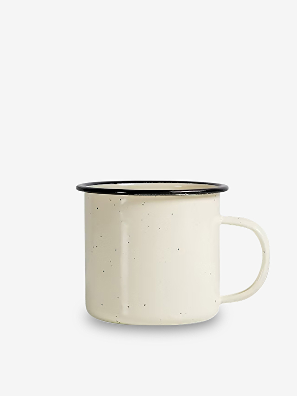 ECRU METAL MUG -  Ecru , Home design Bensimon