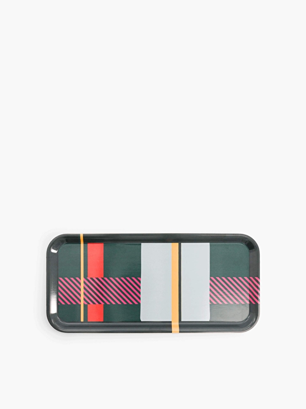 STRIPES TRAY S -  Green , Home design Bensimon