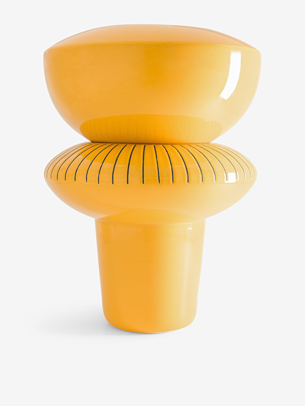 MILLER VASE L YELLOW H25 - Yellow , Home design Bensimon