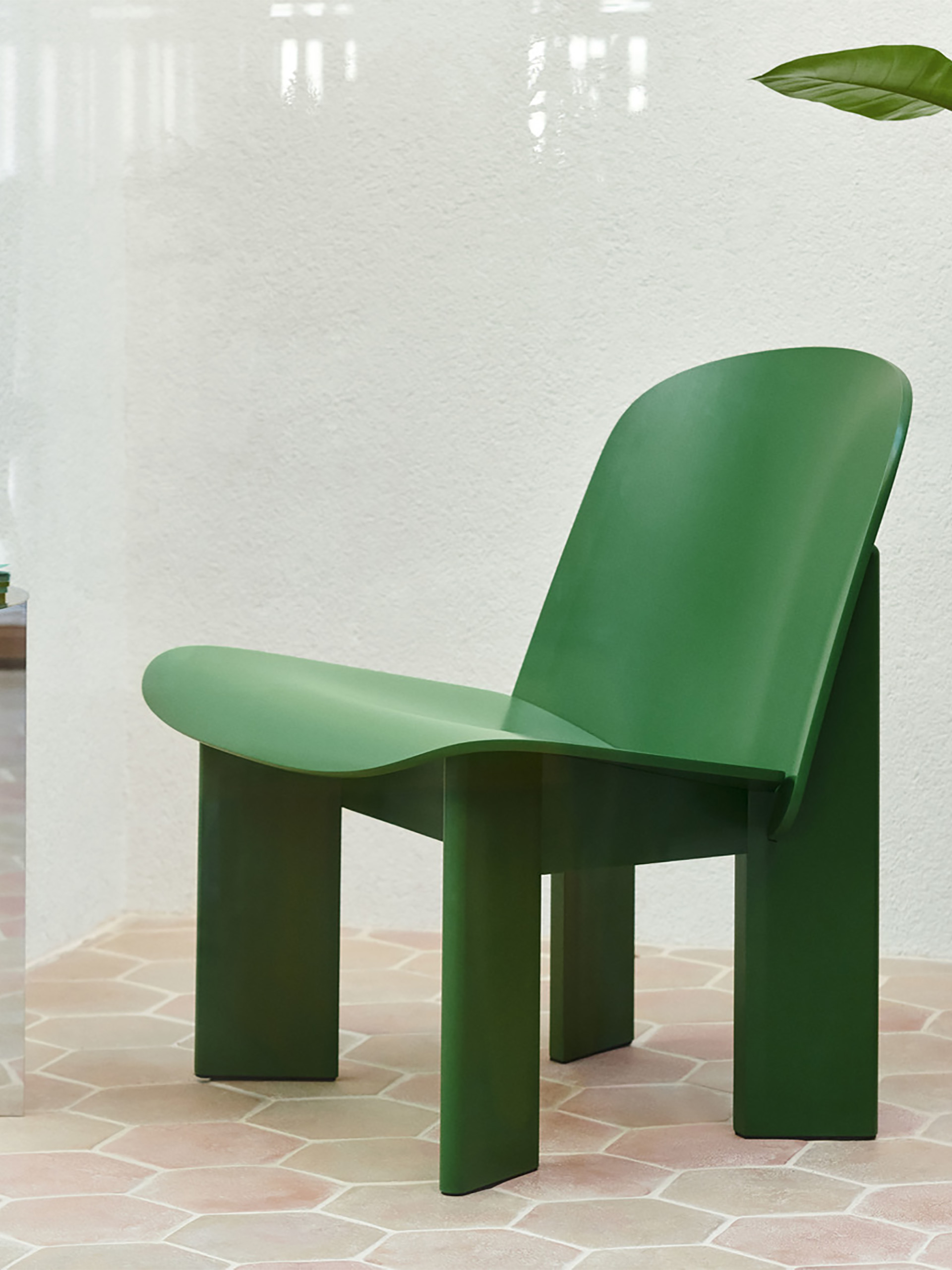CHISEL LOUNGE CHAIR WOOD - Green , Home design Bensimon