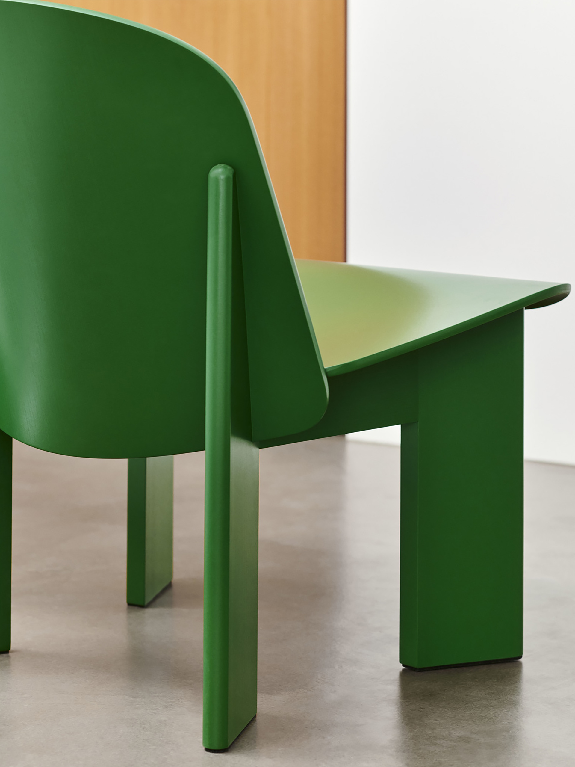 CHISEL LOUNGE CHAIR WOOD - Green , Home design Bensimon