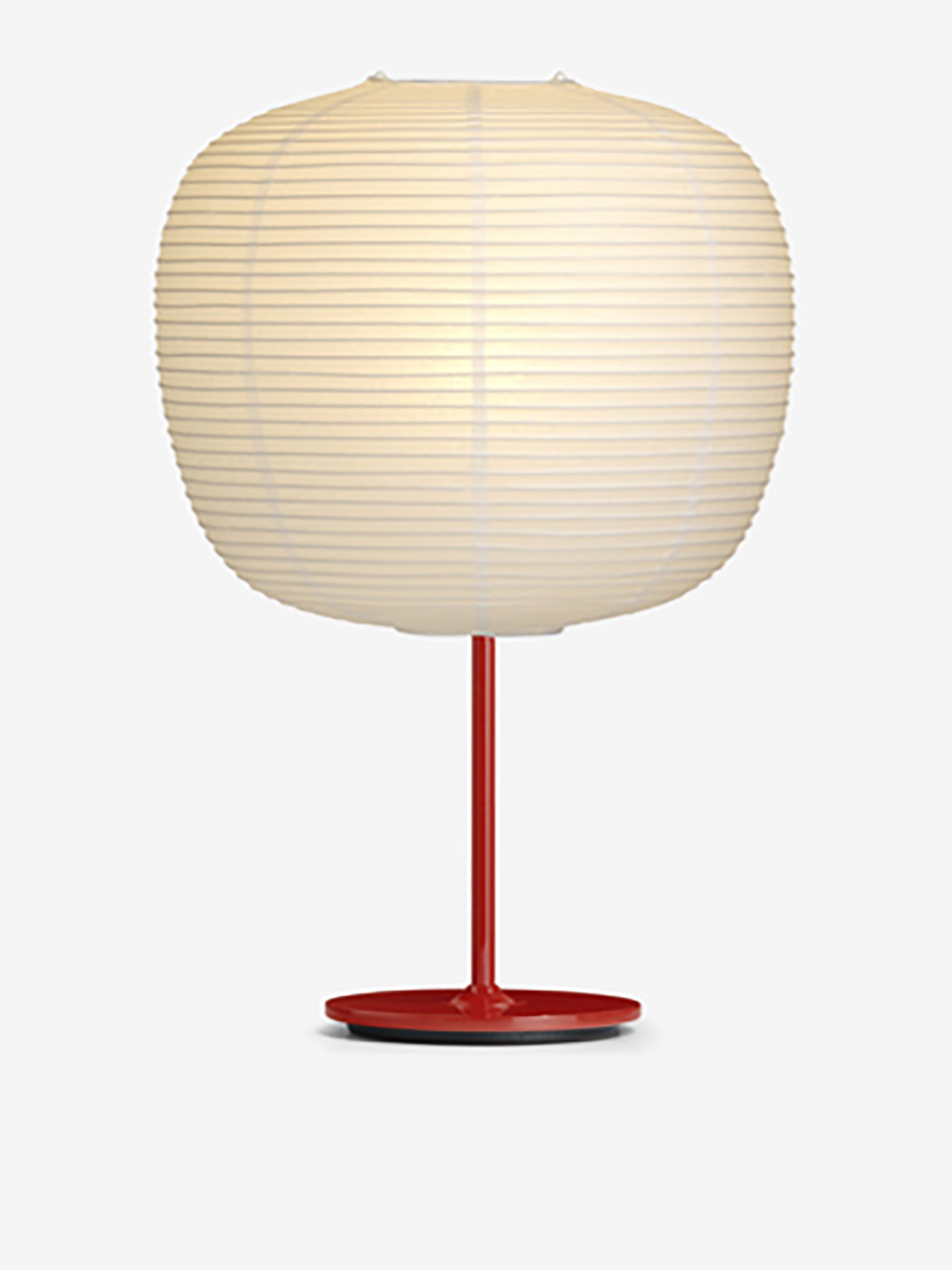 COMMON RICE PAPER LAMP RED FOOT -  Red , Home design Bensimon