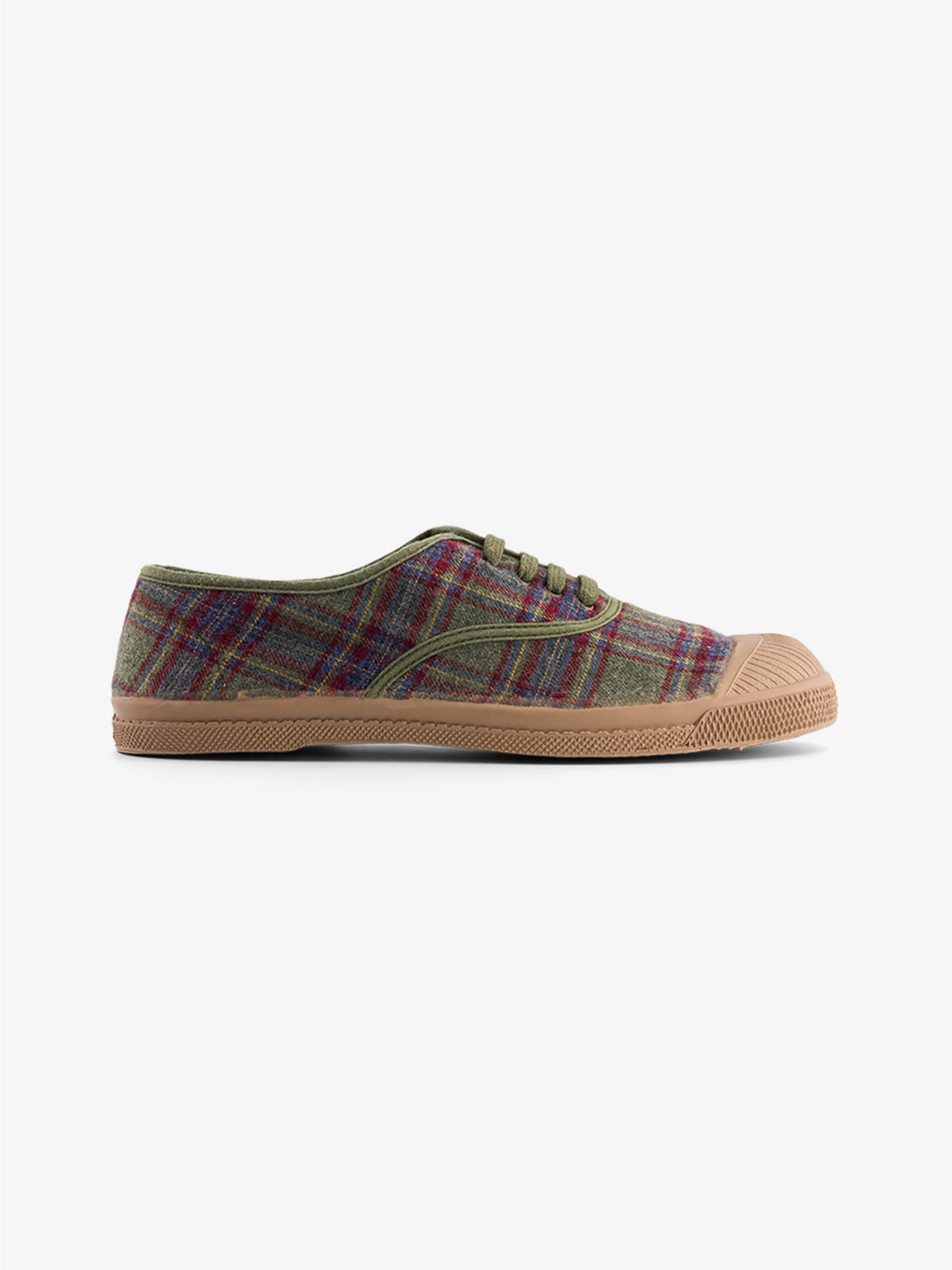 LACE-UP TENNIS AUTOMN CHECKS -  Fall checks , Tennis & Shoes Bensimon