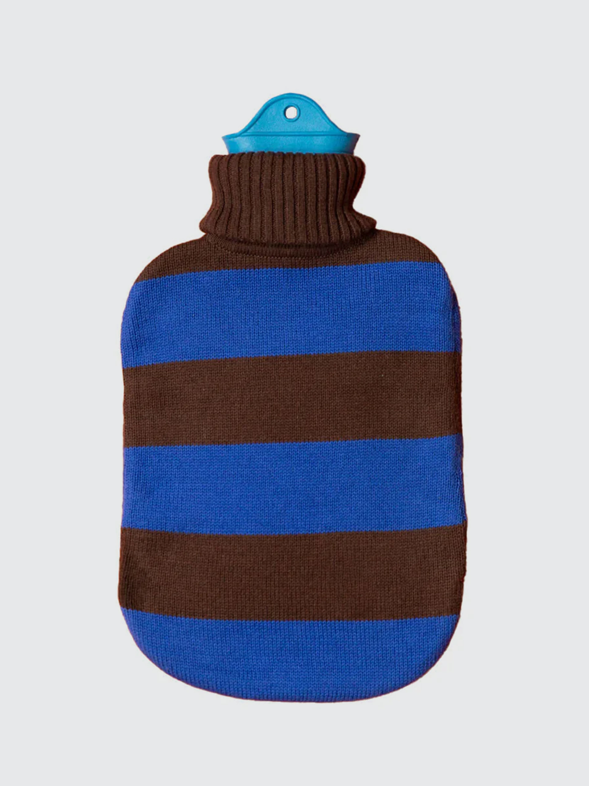ORGANIC HOT WATER BOTTLE CHOCOLATE BLUE -  Bleu/marron , Home design Bensimon