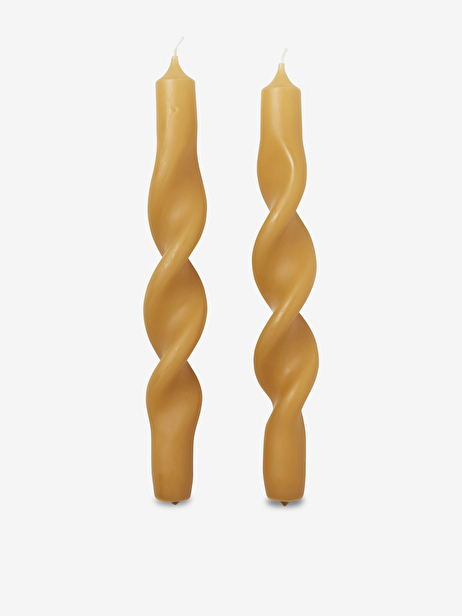 2 TWIST CARAMEL CANDLES -  Caramel , Home design Bensimon